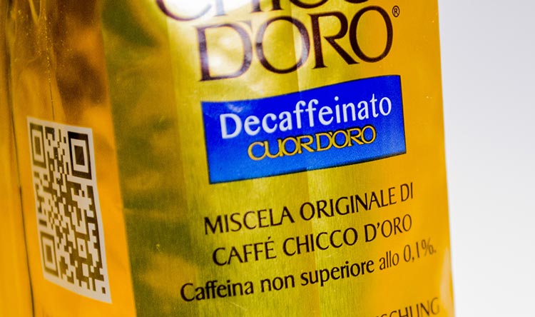 Bezkofeinová káva - originální směs Chicco d'Oro - 0,1%kofeinu